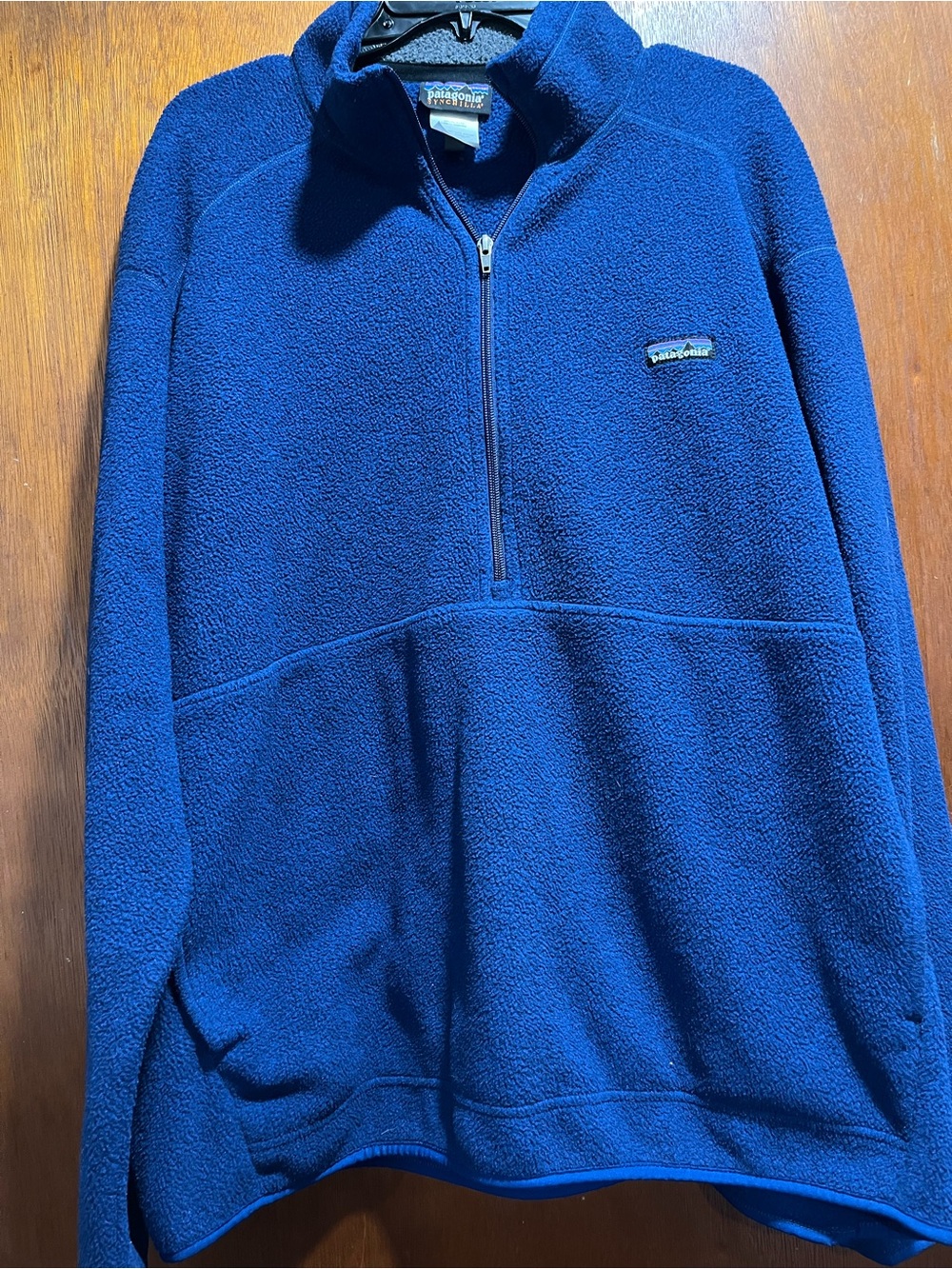 Patagonia Men’s Navy Blue Half-Zip Fleece Pullover